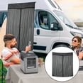 thumbnail image 4 of Hyasfey Campervan Screen Net Breathable Heavy Duty Fastener Tape Center Zipper Privacy Protection Sun Blocking Universal Outdoor Camping RV Van Blackout Curtain, 4 of 7