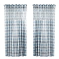 thumbnail image 1 of Cortina semitransparente para ventana, cortina de gasa para ventana, divisor de habitación para balcón de dormitorio, 100x250 cm, azul, 2 piezas Sweethay LF0161-02B*2, 1 of 7
