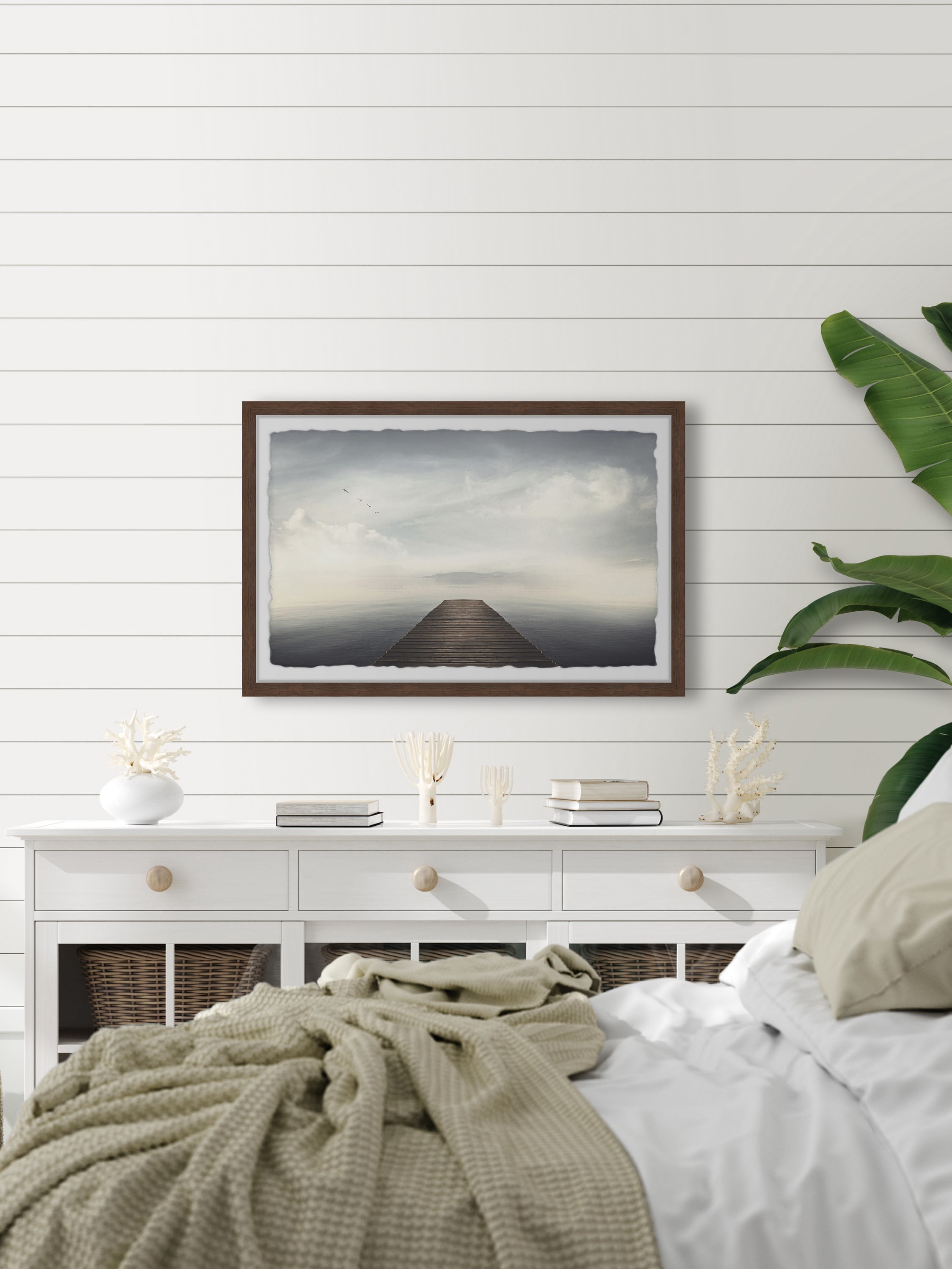 Marmont Hill Ocean's Dusk Framed Wall Art, 20" x 30"