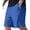 (Casual 12)Blue, variant on Mens Shorts Solid Color Breeches Summer Casual Fashion Pocket Button Elastic Waist Breathable Short Pants