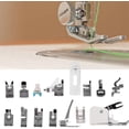 thumbnail image 2 of Juego de 15 Uds. De prensatelas para máquina de coser, kit de pie para caminar para Brother Singer, máquina de coser doméstica brillar Electrónica, 2 of 5