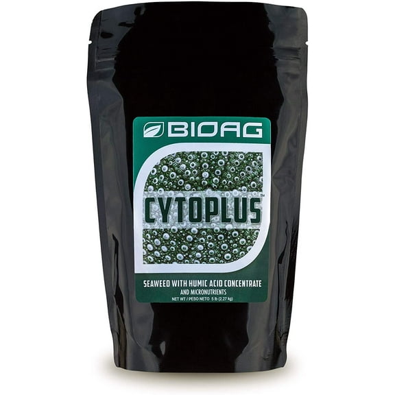 BioAg CytoPlus Organic Humic Acid Plus Seaweed Extract, Essential Micronutrients Dry Granular Soil Amendment Increases Yield, Nutrient Uptake, Growth for All Plants S B Co Cu Fe Mn Mo Zn 5 lb