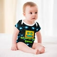 thumbnail image 5 of Geometry Dash Baby Boy Girl Short Sleeve Romper Clothing Set Print Cartoon Baby Summer One Piece Jumpsuit, 5 of 8