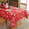 thumbnail image 4 of Wallpaper*1 Rectangular Christmas Table Clothes Indoor Outdoor Spillproof Fabric Tablecloth Table Cover for Kitchen Dinning Table Red 60 Table Cloth, 4 of 6