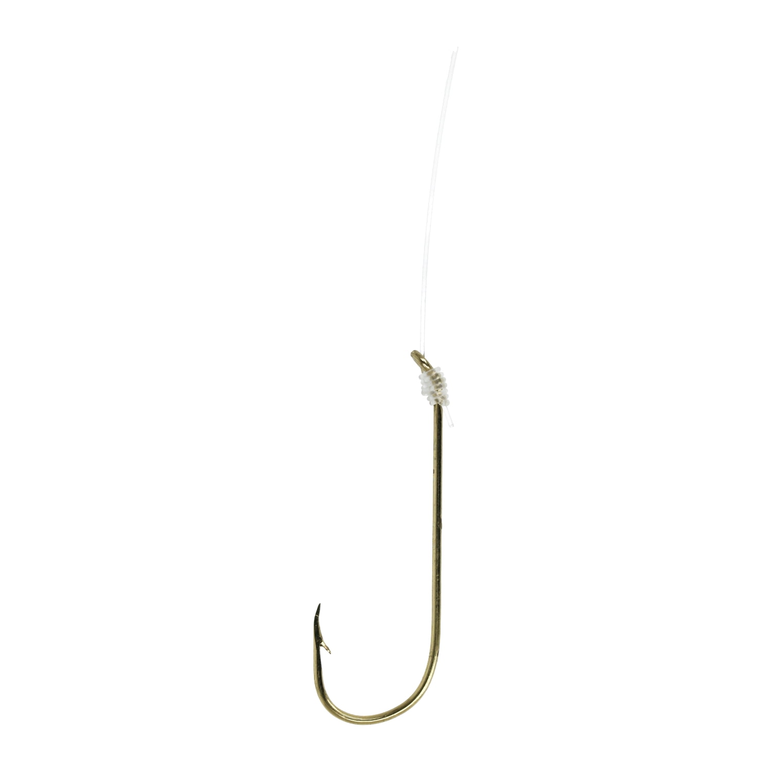 (2 pack) Eagle Claw 121-1 Aberdeen Snell Fish Hook, Gold, Size 1