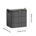 thumbnail image 2 of Oggfader 100L Storage Bins with Lids, Foldable Closet Organizer for Clothes & Blankets, Fabric Bins with Handles, 2 of 8