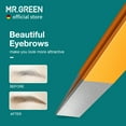thumbnail image 4 of MR.GREEN Eyebrows Tweezers Colorful Beauty Fine Hairs Puller Makeup Tools Stainless Steel Slanted Eye Brow Clips Removal (Orange), 4 of 7