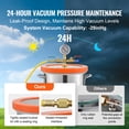thumbnail image 3 of VEVOR 5 Gallon Vacuum Chamber, Upgraded Tempered Glass Lid Vacuum Degassing Chamber, 304 Stainless Steel Chamber, for Stabilizing Wood, Resin Degassing, Silicone Degassing and Plaster Degassing, 3 of 9