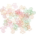 thumbnail image 5 of CIMAXIC 50Pcs Lovely Rabbit Shaped Clips Paper Clips Creative Note Clips Paper Pin Clip for Party Gift Office Hand Account (Random Color),0.98"X0.98"X0.12", 5 of 5