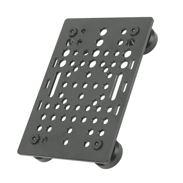 Placa de Pórtico de aluminio de Alta Resistencia Anodizada en negro para entresora 3d, Fresadora de Guía Universal Con Ranuras Plegables, Para Torno CNC