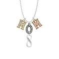 thumbnail image 2 of Delight Jewelry Family Infinity Sign Multi-Colored Crystal Mom Charm Necklace, 2 of 5