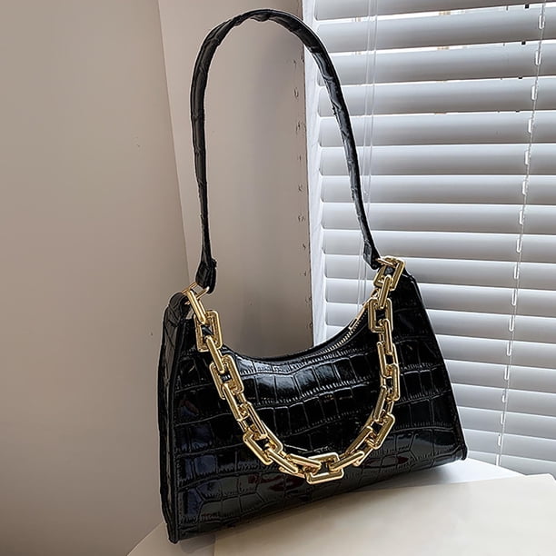 Bolso Bandolera de Un Solo Hombro de Piel de Gran Capacidad con Múltiples Compartimentos para Mujer