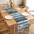 thumbnail image 3 of Sunflowers Pig Table Runner - 36 Inch Long, Kitchen Dining Table Runner Dresser Scarves, Farmhouse Pastoral Wooden Plank Flowers Farmhouse Decor for Coffee Tables Wedding Party Banquet, 3 of 8