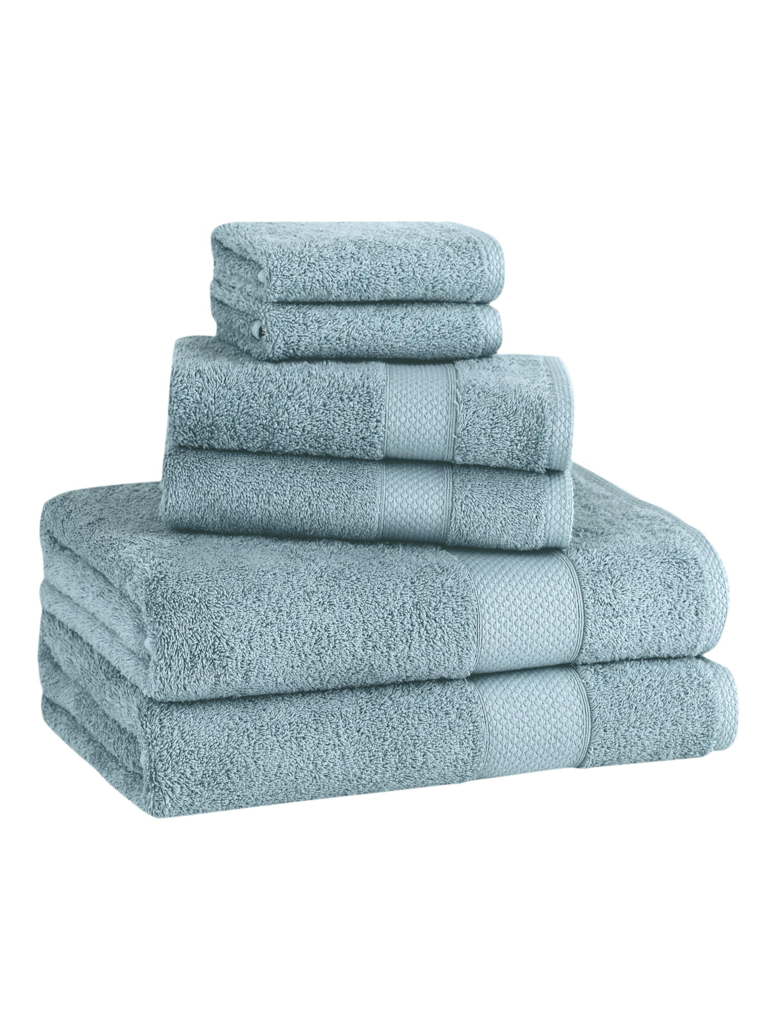 Classic Turkish Towels Genuine Cotton Soft Absorbent Luxury Madison 6 Piece  Set With 2 Bath Towels, 2 Hand Towels, 2 Washcloths - Walmart.com