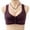 Purple, variant on Front Snap Closure Bras for Women, Wireless Bras Push Up for Seniors Everyday Bras, XXL