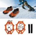 thumbnail image 4 of Clavos de hielo para zapatos crampones de 19 dientes de alta elasticidad engrosados ​​para caminar para montañismo para mujeres para caminatas al aire libre para hombres, 4 of 8