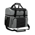 thumbnail image 3 of Bolsa para bolas de bolos Práctica bolsa para 2 bolas Bolso de mano para bolos con compartimento para zapatos para practicar actividades al aire libre Gris, 3 of 8