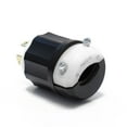 thumbnail image 2 of Leviton 07411-00C Plug Industrial Nylon Non-Grounding Non-NEMA 4 Pole 4 Wire Bulk Black/White, 2 of 3