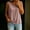 Khaki, variant on Tank Tops For Women Lightweight Padded Cami Top Built In Bra Loose Fit Summer Daily Tank Top Pink L