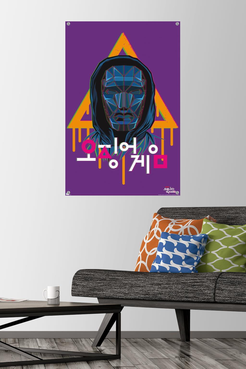Netflix Squid Game - Front Man Wall Poster with Pushpins, 22.375" x 34"
