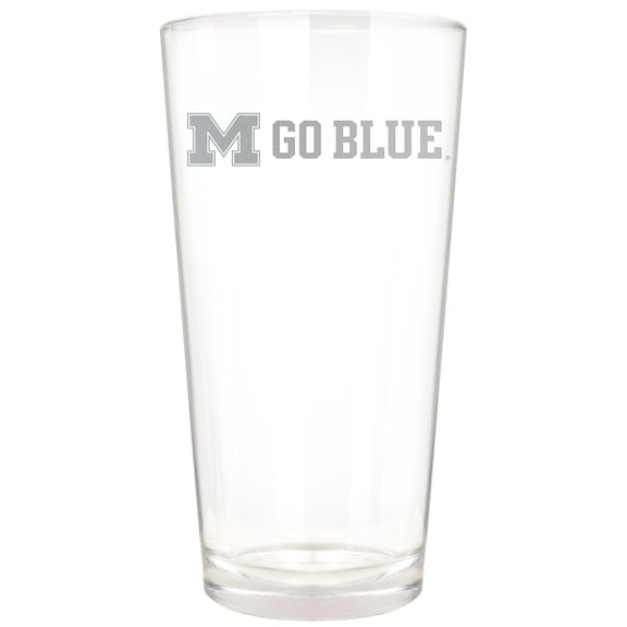 Michigan Wolverines Etched 16oz. Rally Cry Pint Glass
