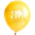 thumbnail image 2 of 80th Birthday Balloons Black and Gold 80th Birthday Party Decorations for Men Women Latex Confetti Balloon Happy 80 Years Old Theme Birthday Supplies 12 Inch 15 Pack(80 Birthday Decor), 2 of 5