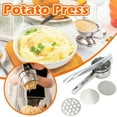 Home Kitchen Threeinone Stainless Steel Potato Press Manual Juicer