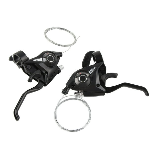 Palanca de Freno de Bicicleta de Montaza, 1 Par Negro de Palanca de Freno de Bicicleta de 24 Velocidadas Palanca de Palanca de Palanca de Palanca de Doble Control para conducir