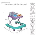 thumbnail image 3 of Andadera Caminadora D'Bebe Upa Musical Llanta de Gel lila, 3 of 8