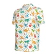 thumbnail image 2 of Rocae Dinosaur for Men's Short Sleeve Polo Shirt, Quick Drying Performance Moisture Wicking Sports Men's Golf Shirt 4X-Large, 2 of 9