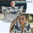 thumbnail image 3 of KUIFORTI Fish Camouflage Car Seat Towel Covers with Storage Bag Soft Athletic Running Towel Seat for Yoga,Gym,Workout,Sports,Running,Camping and Beach Car Accessories, 3 of 7