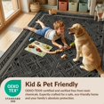 thumbnail image 4 of Design&I 3'x5' Washable Area Rug Low Profile & Durable Daily Traffic Ready Matte Black Farmhouse Galaxy Abstract Minimalist Interlocking Lines with Modern Frame for Home Office, Hallway, 4 of 7