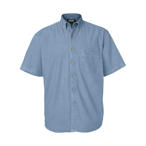 Sierra Pacific Short Sleeve Denim Shirt - Walmart.com