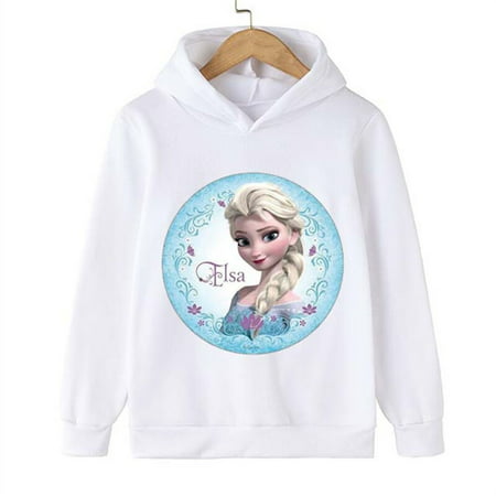 Frozen Anna Elsa Princess Anime Hoodies Cartoon Baby Girls Long Sleeve  Cotton Print Sweatshirt Children Clothing Kids Streetwear picture color18  110CM | Walmart Canada