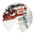 thumbnail image 3 of Halloween Christmas Tree Skirt - Merry Christmas No.272 36 Inches Christmas Tree Skirt for Halloween Holiday Indoor Home Christmas Tree Decorations with Three Ribbons, 3 of 7