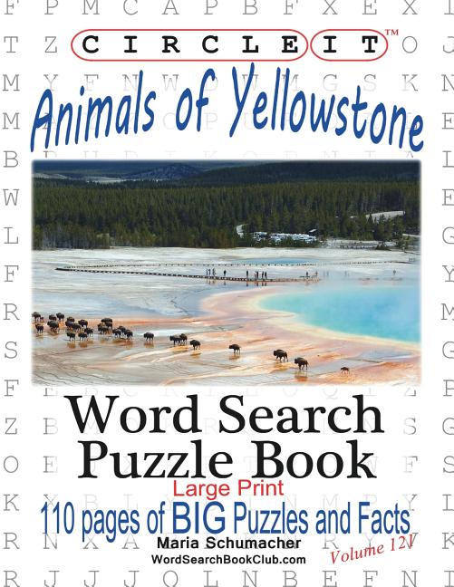 circle it animals of yellowstone large print word search puzzle book paperback walmart com