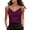 Purple, variant on Inverlee Satin Cowl Neck Cami Top for Wome Casual Sleeveless Spaghetti Strap Blousen Party Wear Basic Tank Tops Blue M