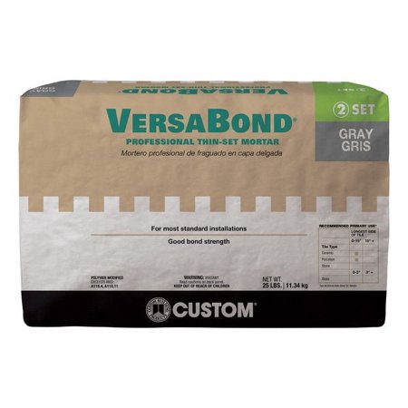 Custom Building Products VersaBond Gray Thin-Set Mortar 25 lb