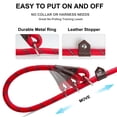 thumbnail image 3 of Slip Lead Fida Durable, 6 pies x 3/8 pulgadas, para perros pequeños, nailon rojo, 3 of 8