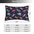 thumbnail image 2 of Zufioo Cartoon Dinosaur Print Double-Sided Throw Pillow Cover, Pillow Protector Home Decor - With Hidden Zipper, Suitable for Bedroom, Living Room, Car Interior-20"x30", 2 of 6