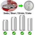thumbnail image 3 of 9.5 x 6.1 x 0.47 inchesOrangeTapas para latas de refresco, paquete de 6, tapas reutilizables de silicona para latas de refresco, tapas para latas de refresco/bebida/cerveza, se ada, 3 of 5