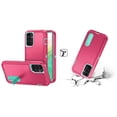thumbnail image 2 of BD Combo Bundle Case for Samsung Galaxy A54 5G Case - (Teal and Pink) Tough Rugged Protector Stand Cover with Screen Protectors, Premium Wireless Earbuds, TWS with Charging Case, 2 of 5