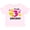AD-Pink, variant on Its My 3rd Birthday with Smiling Emoticons Girls Toddler T-Shirt