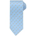 thumbnail image 1 of Corbatas de puntos para hombres INSPIRE CHIC para el Día del Padre, corbata autoajustable de 3.1" de ancho, corbata de satén para bodas, clásica en azul oscuro pastel, talla única, 1 of 4