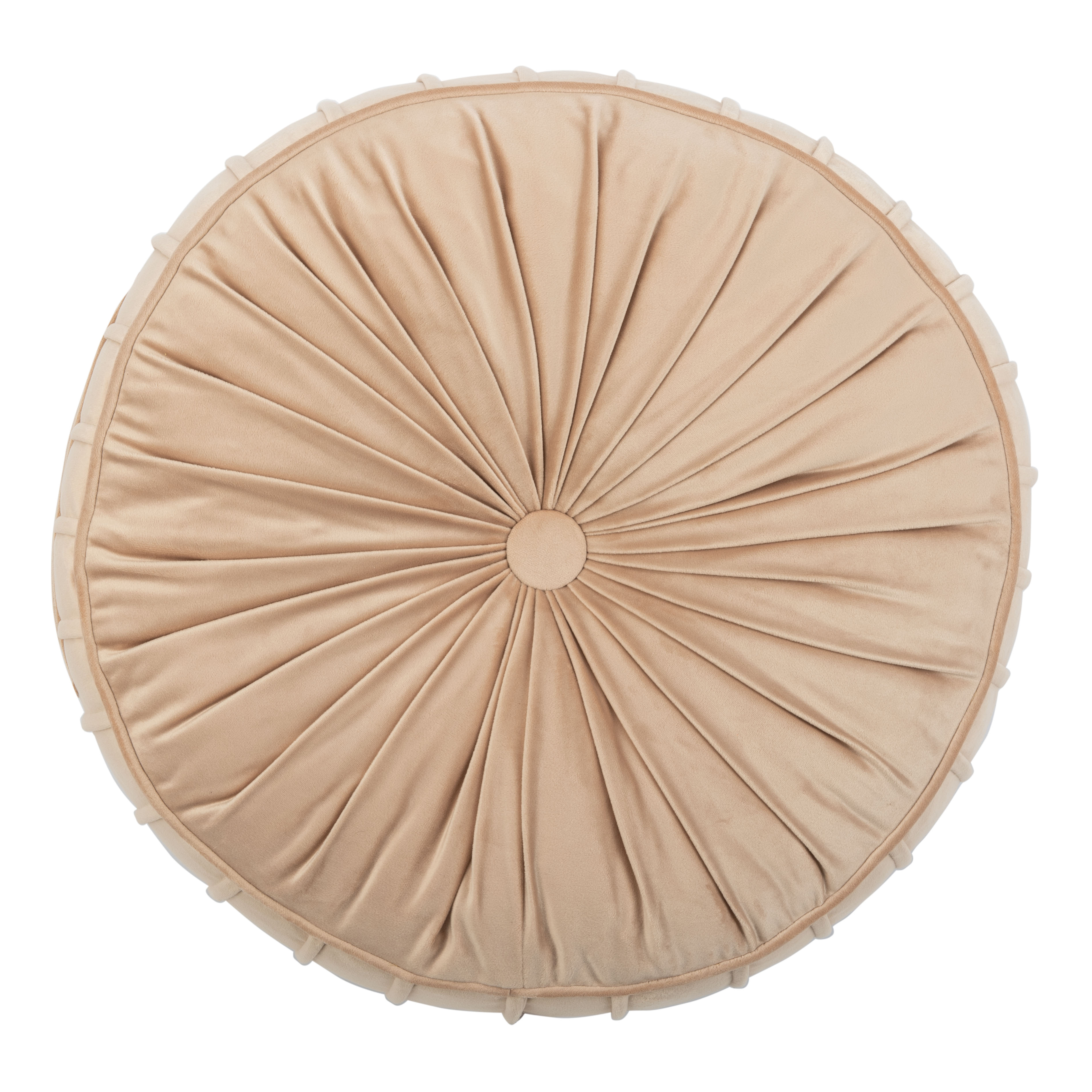 Safavieh Clary 18" x 18" Solid Round Tufted Floor Pillow