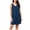 Navy, variant on Taqqpue Women Nightgown Sleepwear Lace Chemise V-neck Modal Babydoll Lounge Dress Loose Fit Knee Length Plus Size Home Dress for Women