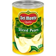 Del Monte Sliced Bartlett Pears, Canned Fruit, 15.25 oz Can