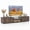 Rustic Brown, variant on Modern TV Stand for up to 70" TVs with 2 Doors and Open Shelves, Minimalist Entertainment Center for Living Room, TV Media Console,White