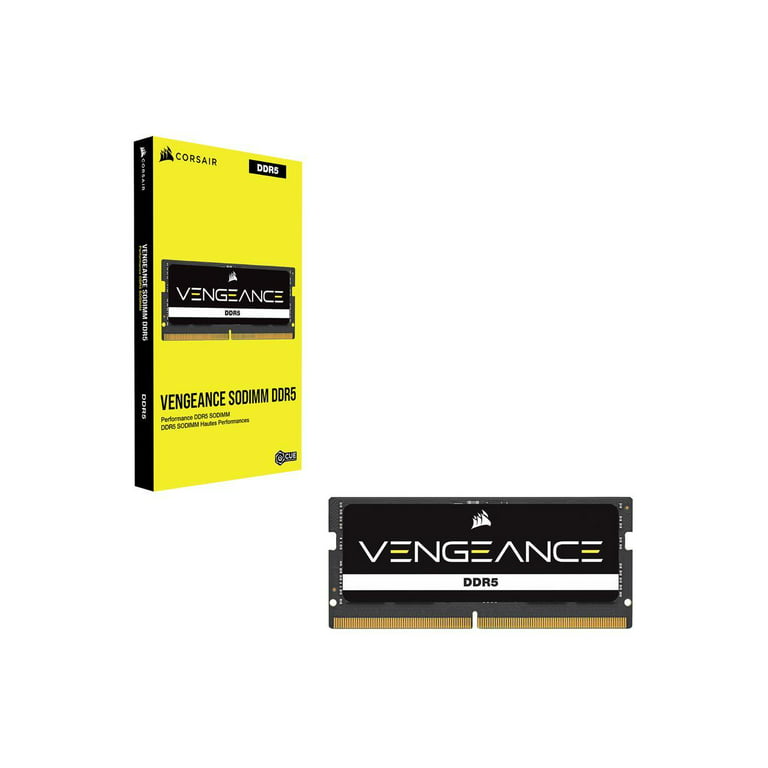 CORSAIR Vengeance 32GB 262-Pin DDR5 SO-DIMM DDR5 4800 (PC4 38400) Laptop  Memory Model CMSX32GX5M1A4800C40