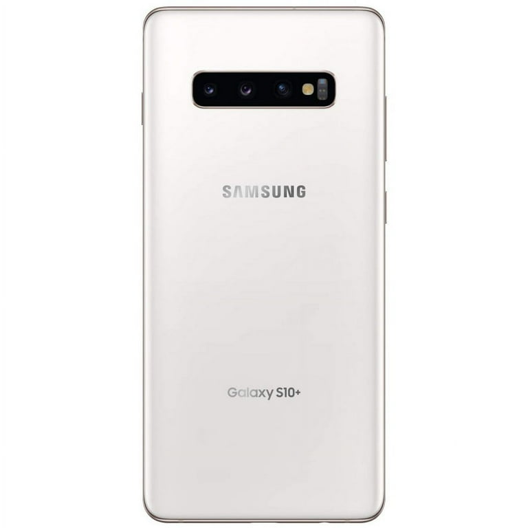 Restored Samsung Galaxy S10+, 128GB, Prism White - Fully Unlocked